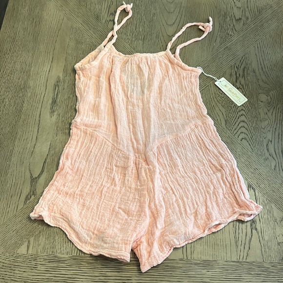 Free People x Jen’s Pirate Booty Romper Pink S NWOT - Picture 4 of 12